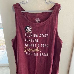 Maroon woman’s  Rivalry Threads Seminoles tank top